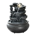 thumbnail image 1 of simhoa Cascade Intérieure Illuminée Maison Terrasse Pendaison de Crémaillère Bureau Table F, 1 of 8