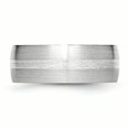 thumbnail image 3 of Cobalt Sterling Silver Inlay Satin 8mm Band Size 7.5, 3 of 6