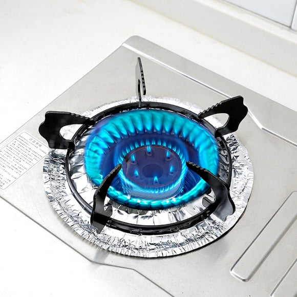 TIMIFIS Stove Burner Covers 10Pcs Gas Stove Aluminium Foil Pad High Temperature Covers Kitchen Gadgets