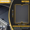thumbnail image 2 of GFTIME 17.3"x12.7" bbq cast iron griddle pan for BroilKing Baron 420/440/490/520/590,Reversible grill griddle for BroilKing Crown 420/440/4, 2 of 7