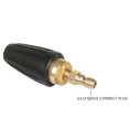 thumbnail image 4 of Universal Pressure Washer Turbo Nozzle For High Pressure Outlet Fitting Rotary 3.0 Orifice 1/4 Inch Quick-Connect Plug Spray Flat Fan Nozzle For Spinning Discharge Water 3000 Psi,Black, 4 of 5