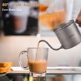 thumbnail image 2 of 400 ml pour-Over Kettle Col de Cygne Café Kettle Ti Poignée Pliante Eau Kettle avec Couvercle, 2 of 8