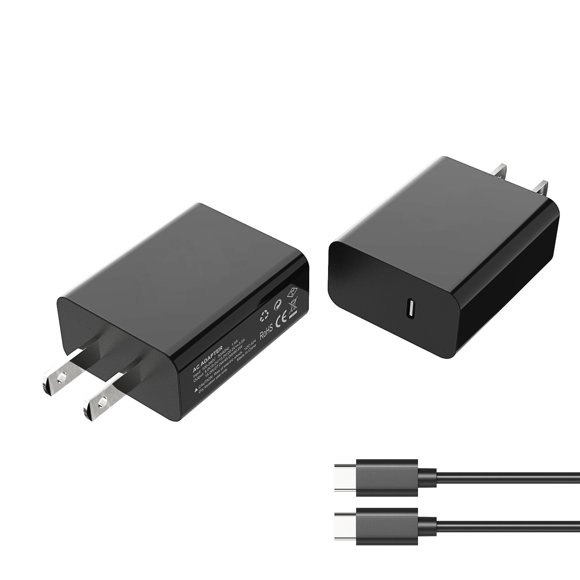 Chargeur Rapide PD Switch 2 60W Adaptateur d'Alimentation - Chargeur Fire Bull Universel pour Consoles Nintendo Switch 2/Switch/Switch OLED, Alimentation de Charge Rapide USB-C Portable
