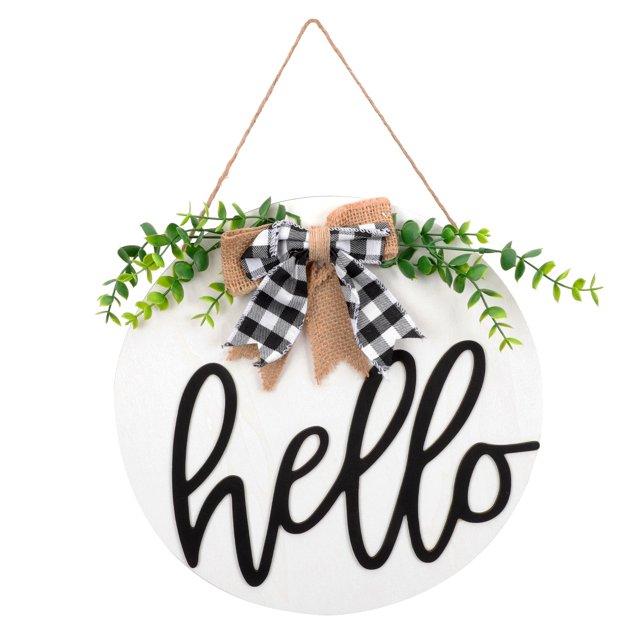 Outdoor Hanging Sign Wooden Board Hanging Ornament Door Decorative Board