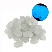 TIMIFIS Glow Pebbles 100PCS Glow in the Dark Stone Luminous Sea Aquarium Fish Tank Decor Aquarium Decorations ummer