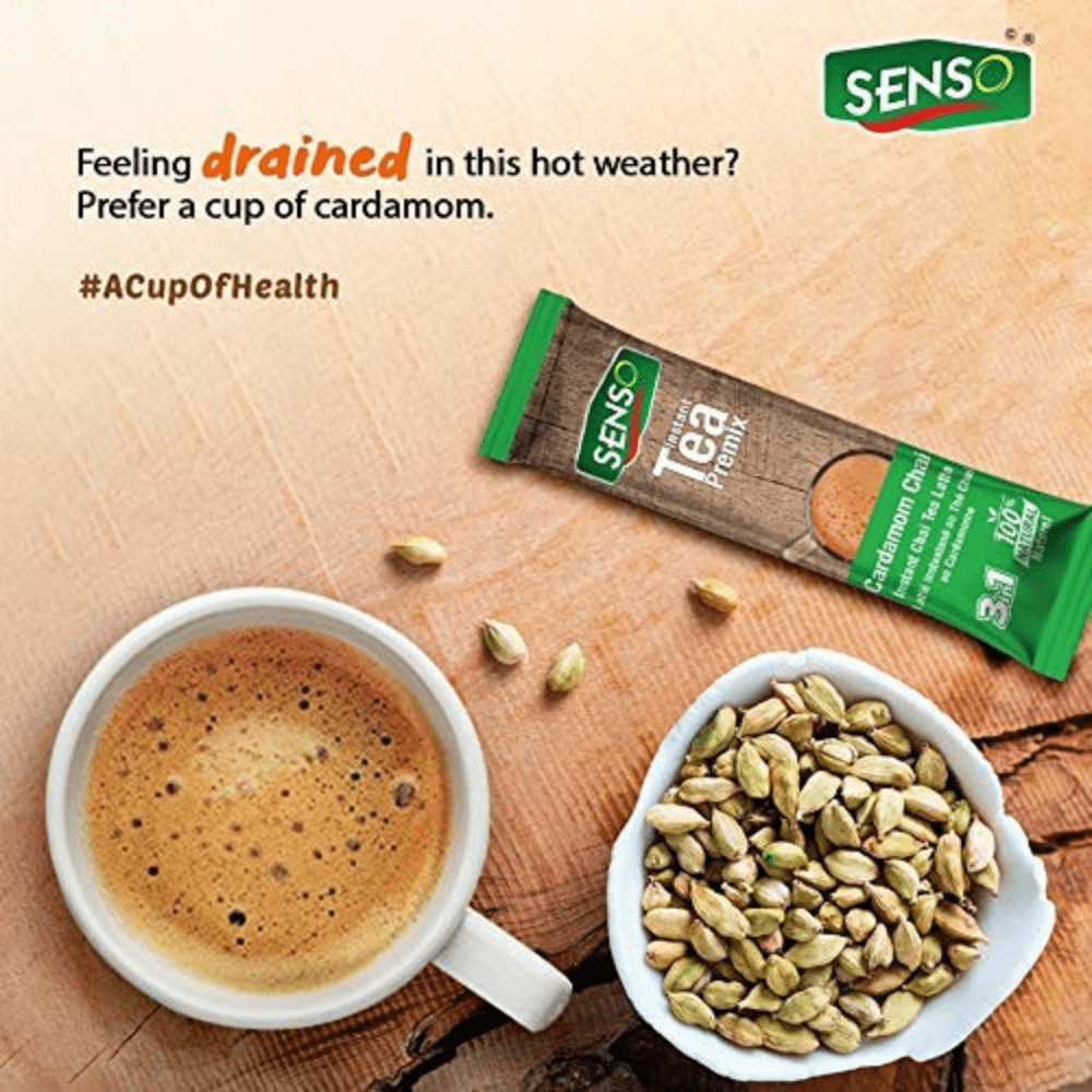 Senso Cardamom Instant Chai Tea Latte (10 Sticks)