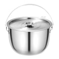 thumbnail image 3 of Siruishop Cooking Pot Soup Pot Stainless Steel Camping Pot for Cooking Home Commercial 2L, 3 of 8