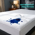 thumbnail image 3 of Beddora Queen Mattress Protector Waterproof, 200 GSM Terry Mattress Cover, Breathable Fitted Bed Protector with 17 Inch Deep Pocket, White, 3 of 7