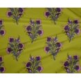 thumbnail image 4 of oneOone Polyester Lycra Fabric Leaves & Floral Block Printed Fabric 1 Yard 56 Inch Wide, 4 of 4