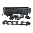 thumbnail image 3 of HILABEE 1:75 Train Accessories Model Ornament Home Decor Children Miniature Carriage Black Open Wagon, 3 of 9