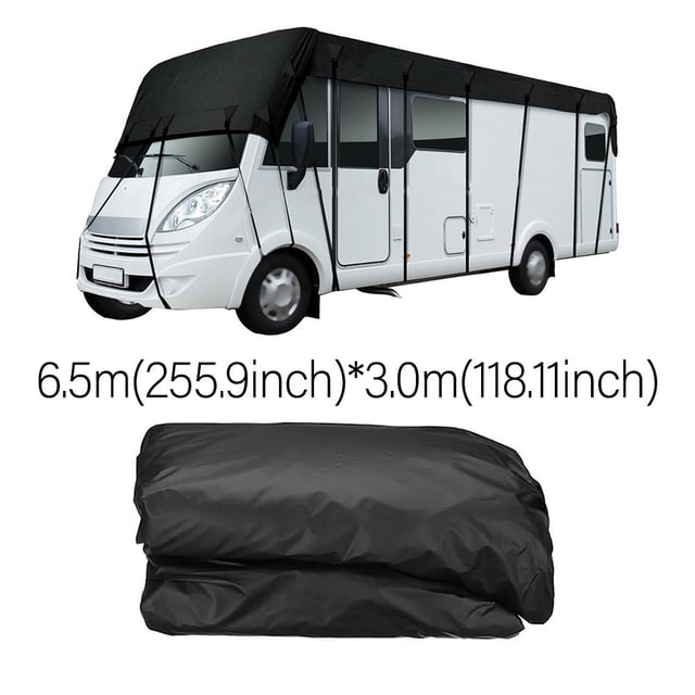 Yimiti 5-8.5M 210D Roof Protection Cover Tarpaulin Waterproof Motorhome Covers Rv Truck,6.5*3Meter