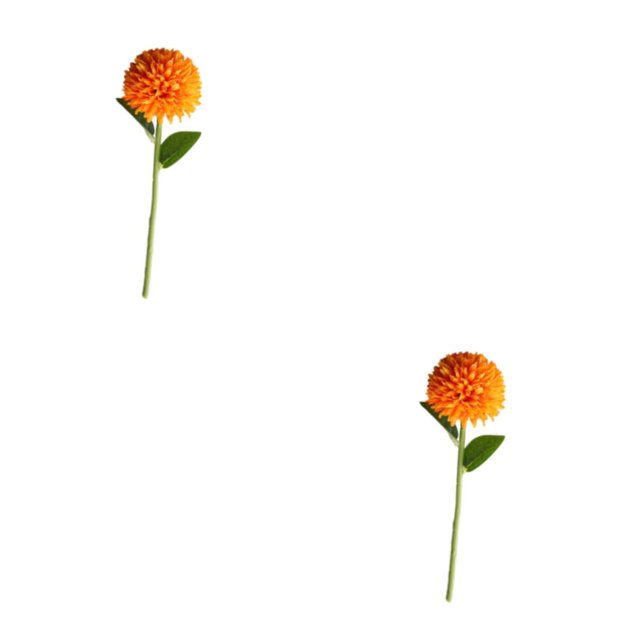 Baohd 1/2/3/5 10pack/lot Realistic Appearance Artificial Flower For Party Decor And Home Decor Orange 2PCS