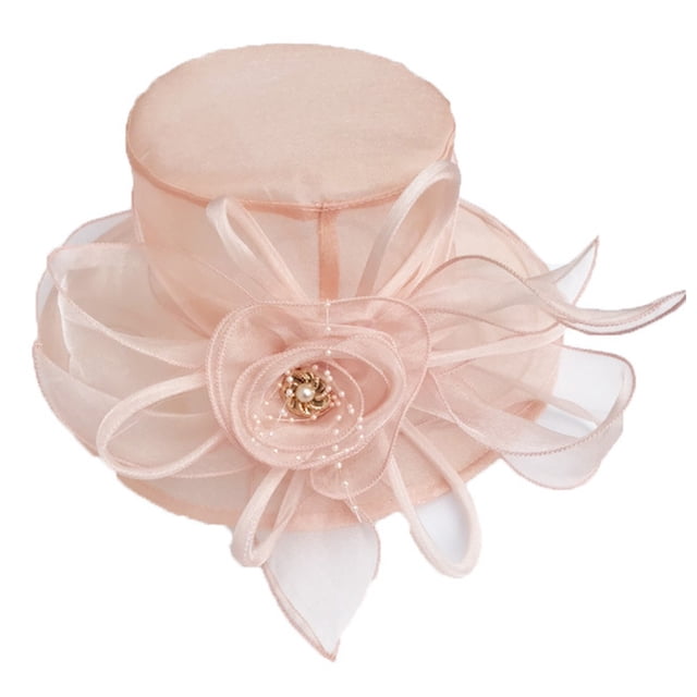 Women Fascinator Lady Cocktail Tea Party Church Wedding Bridal Flower Hat