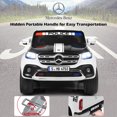 thumbnail image 4 of Costway Licensed Mercedes Benz x Class 12V 2-Seater Kids Ride On Car w/ Trunk, 4 of 10