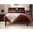 thumbnail image 2 of AFI Newport Full Solid Wood Platform Bookcase Bed in Walnut, 2 of 8