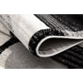 thumbnail image 3 of Rug Branch Montage 2' x 19' (Exact Size: 2'3" x 19') Geometric Indoor Runner Rug, Black Grey, Checkered - Entryway, Hallway, Bathroom, and Kitchen, 3 of 4
