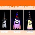 thumbnail image 4 of Mistaha 5PCS Halloween Witch Hat Hanging Light Ghost Wizard Hat Shaped LED Ghost Lamp Battery-Powered, 4 of 8