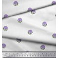thumbnail image 3 of Soimoi Silk Fabric Leaves & Floral Block Decor Fabric Printed Yard 42 Inch Wide, 3 of 3