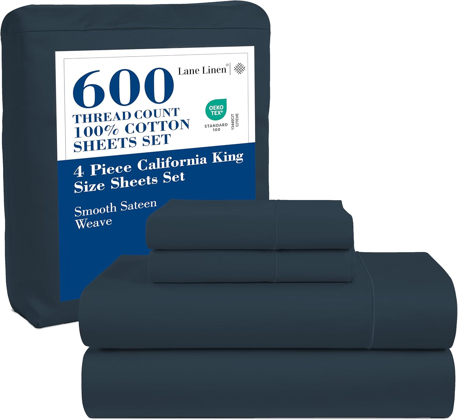Softest Cotton Sheets Double Sheet Set Pc Set Thread Count Sateen Bedding Deep Pocket Sheets Cooling Sheets Double Size Sheets Breathable Bed Set ()