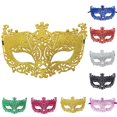 thumbnail image 3 of Gray Sequin Mask Party Eye Mask For Carnival Glitter Feather Masquerade Mask Festive Accessory For Costume Parties Special Events, 3 of 3