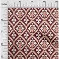 thumbnail image 2 of oneOone Rayon Maroon Fabric Asian Ikat Sewing Craft Projects Fabric Prints By Yard 56 Inch Wide, 2 of 4