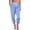 Light Blue, variant on WILLBEST Pants for Women Spring and Summer New Women's Casual Loose Pocket High Waist 9 Point Leggings for Women Track Pants