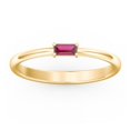 thumbnail image 2 of East-West Stackable Baguette Ring in 10K Yellow Gold, 2 of 3