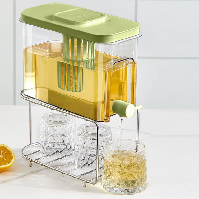 A Plastic Water Pitcher With Removable Filter 2.2L Bpa Free Large Capacity Cold Brew Tea Jug Leakproof Lid For Refrigerator Juice Infusion #99D79
