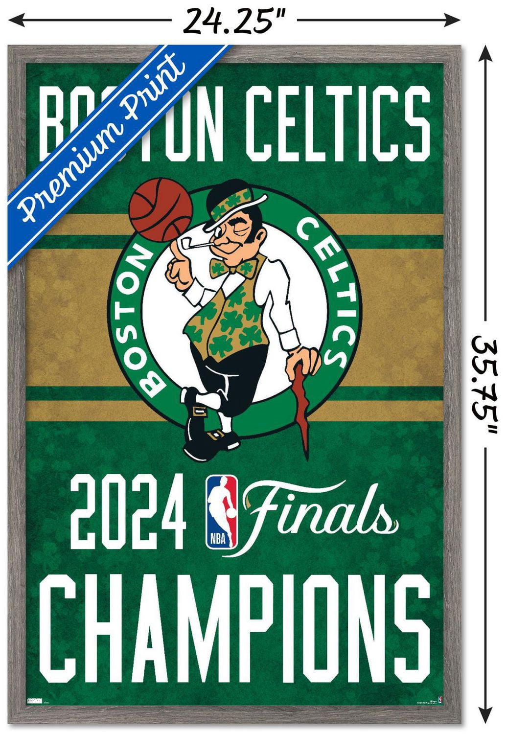 NBA Boston Celtics - Logo de l'équipe des finales NBA 2024