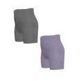 thumbnail image 1 of FhsagQ 2 Pack Girls Shorts High Waisted Solid Color Spring Summer Yoga Sports Short Bottom Clothes Size 13-14 Years, 1 of 1