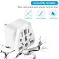 thumbnail image 3 of 2 Pack US Travel Plug Adapter EU UK AU in CN JP Asia Italy Brazil to USA (Type B) 3 Prong Grounded USA Wall Plug Wall Outlet Power Charger Converter (White), 3 of 5