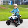 thumbnail image 2 of Qaba 12V Kids ATV with Four Wheels Spring Suspension, White, 2 of 10