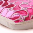 thumbnail image 2 of The HomeCentric Pillow Cover, Decorative Metallic Pink Throw Pillow Covers Pack of 2, 16x16 inch (40x40 cm) Faux Leather Toss Pillow Covers, Abstract, Pattern, Pillow Covers For Couch - Techno Boogie, 2 of 3