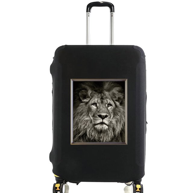 Animal Series Printed Pattern Travel Essentials Bag with 18-32 Inch Capacity Travel Accessories Trolley Case Protective Cover 8animal 033 L