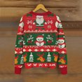 thumbnail image 5 of Wiyuqeen Women's Christmas Knit Cardigans Crewneck Button Down Ribbed Cardigans Long Sleeve Xmas Reindeer Print Jacket Coats, 5 of 5