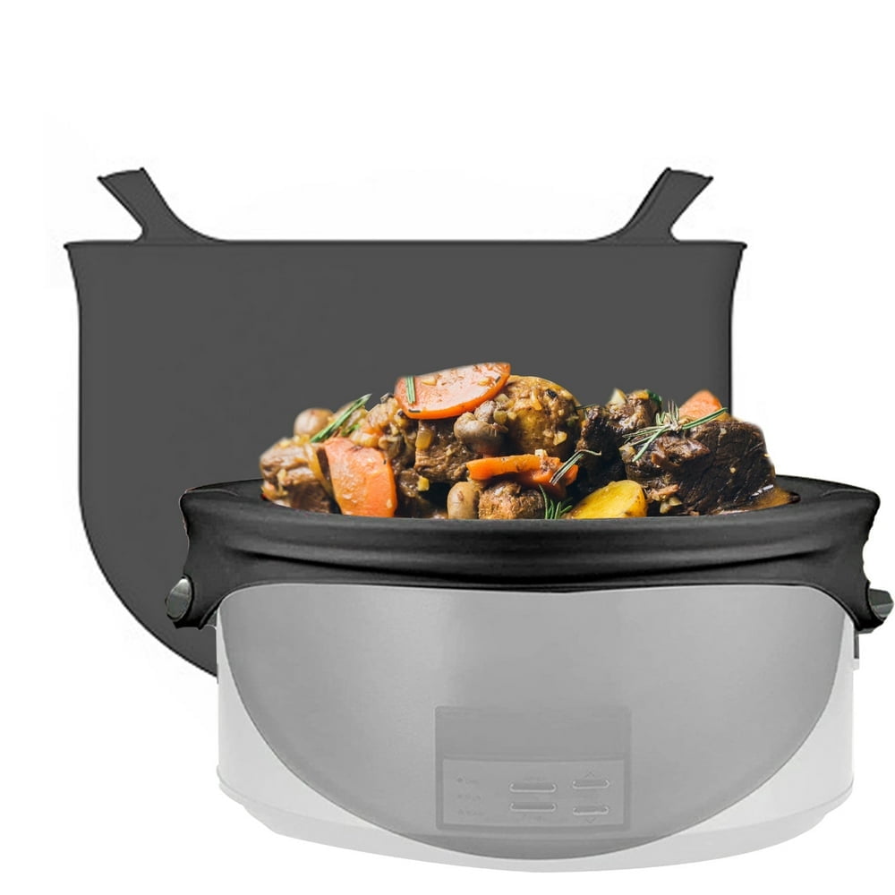 Doublures Séparatrices en Silicone Génériques pour Mijoteuse - Doublure de Cuisson Réutilisable pour Mijoteuse de 6 Qt