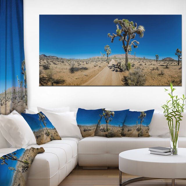 Sandy Desert Road Panorama - Oversized Landscape Wall Art Print