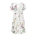 thumbnail image 4 of Robes Maxi pour Femmes 2023 Robe d'Été Bohème à Imprimé à Manches Courtes Robe de Plage Longueur Genou Robe à Manches Courtes en Liquidation, 4 of 5