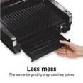 thumbnail image 4 of Hamilton Beach Electric Indoor Searing Grill with Adjustable Temperature Control to 450F, 118 sq. in. Surface Serves 6, PFAS-Free Removable Nonstick, 4 of 8