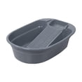 thumbnail image 1 of jifeng Hand Wash Basin Laundry Wash Tub with Washboard Non Slip Washing Clothes Laundry deep gray, 1 of 9