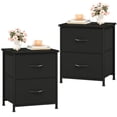 thumbnail image 1 of Eunos Tables de Nuit Noires pour Chambre, Ensemble de 2, Petite Table de Chevet Table d'Appoint pour Garde-Robe Salon, 1 of 7