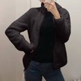 thumbnail image 2 of Pompotops Femmes Sales Manches Longues Col Rabattu Pull-Over T-Shirt Tops, 2 of 9