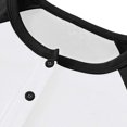 thumbnail image 4 of Mens Basketball Shirts Summer Breathable Henley Shirts Color Blocked Loose Fit Athletic Top Button Up Basic T-Shirts ,S-3XL, 4 of 7