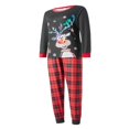 thumbnail image 3 of Christmas Family Matching Pajama Red Holiday Pjs Sets Sleepwear, 3 of 10