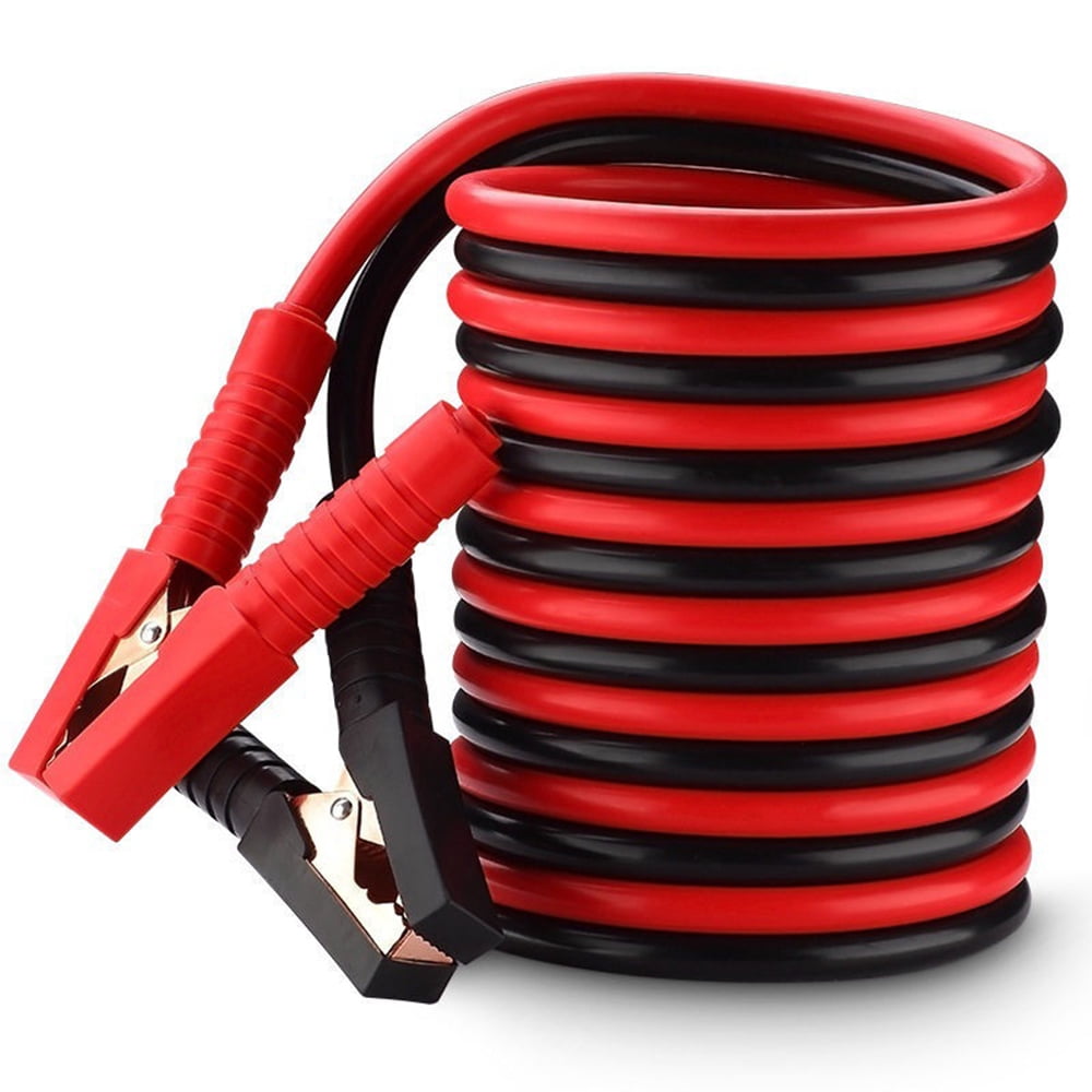 Booster Jumper Cables with Fully Insulated Cover Clamps, Thin Copper Cable, Car Emergency Power Battery Jump Starter, 8.2 ft