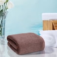 thumbnail image 4 of Fiudx Solid Color Pineapple Reseau High Density Fleece Marginal Bath Towel Adult Solid Color Enlarged Bath Towel Thickened Marginal Towel 140X70Cm, 4 of 4