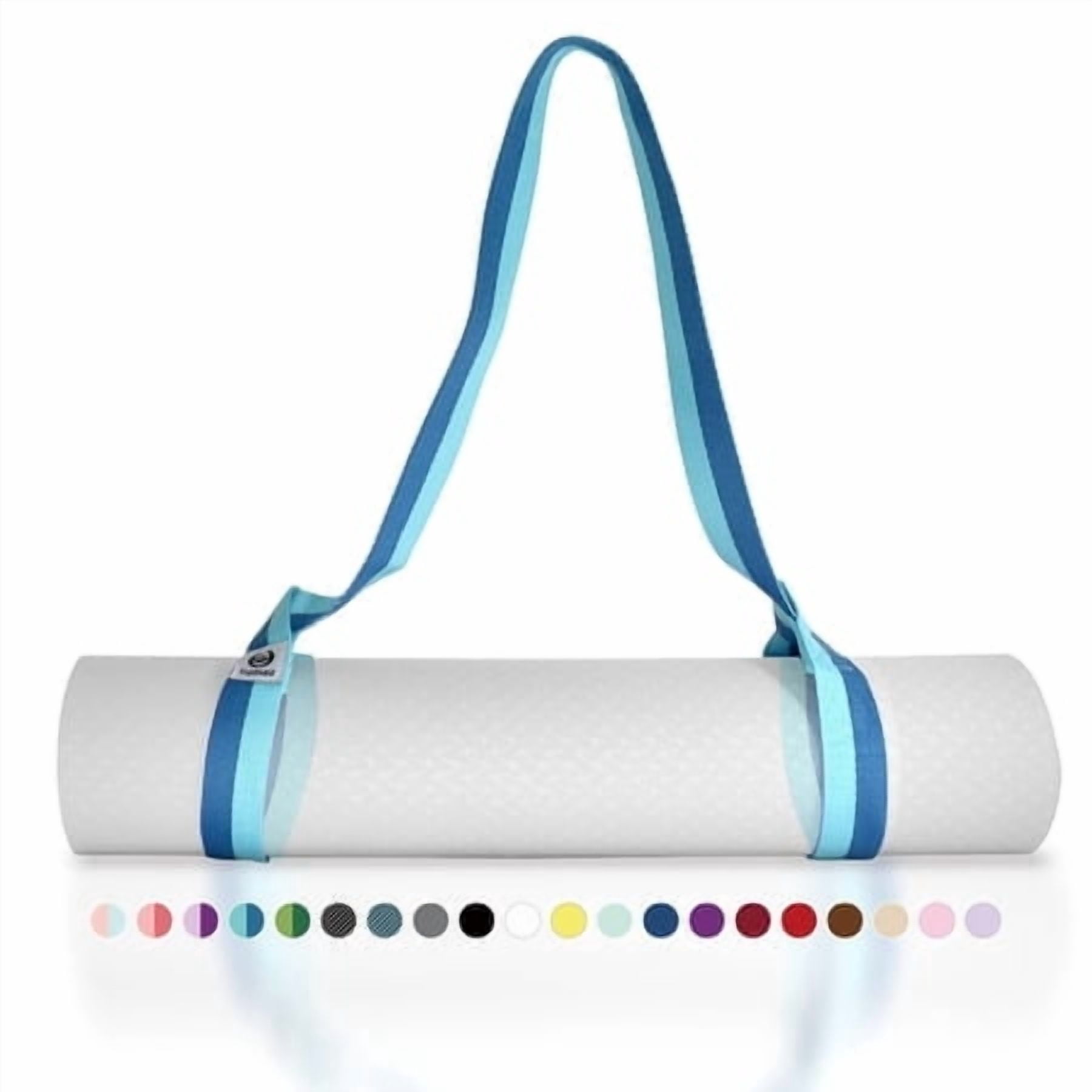 Tumaz Yoga Mat Strap [Mat Not Included] (2 Sizes) With Extra Thick & Comfy Delicate Texture Adjustable Yoga Mat Carrier