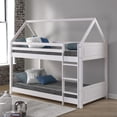 thumbnail image 3 of Christianne House Twin Bunkbed, White, 3 of 9