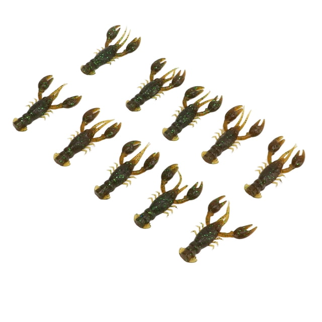 Soft Fishing Lure Soft Lure Baits Crawdad Soft Bait Soft Shrimp Lure Artificial Soft Shrimps Fishing Lure 10pcs Soft Fishing Lure Crawdad Bait PVC Shrimp Artificial Soft Lure Baits