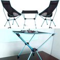 thumbnail image 4 of 3 Pieces Folding Camping Chairs, Portable Outdoor Sport Chair with High Back, Light Camping Chair Outdoor, for Camp Hiking Backpacking Lawn Beach Camp Chairs, 4 of 7
